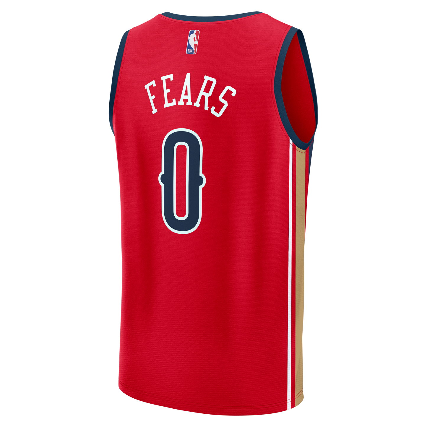Men's New Orleans Pelicans Jeremiah Fears Fanatics Red Fast Break Replica Player Jersey - Statement Edition