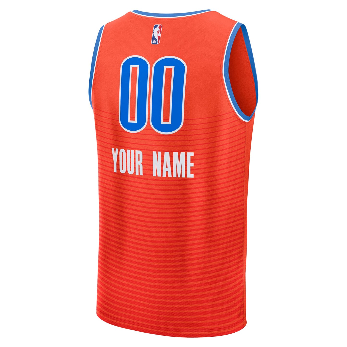 Youth Oklahoma City Thunder Fanatics Orange Fast Break Custom Jersey - Statement Edition