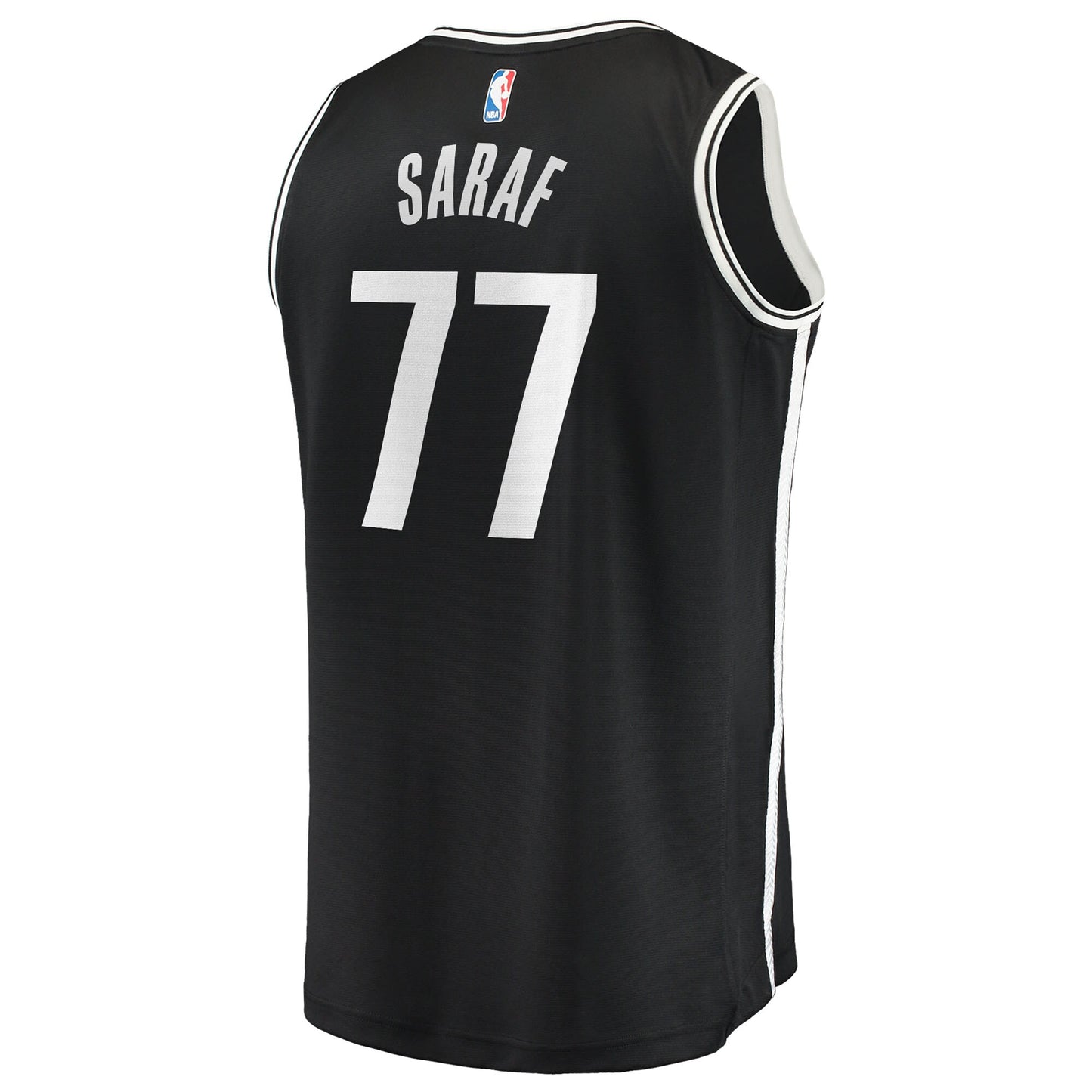 Men's Brooklyn Nets Ben Saraf Fanatics Black Fast Break Replica Jersey - Icon Edition