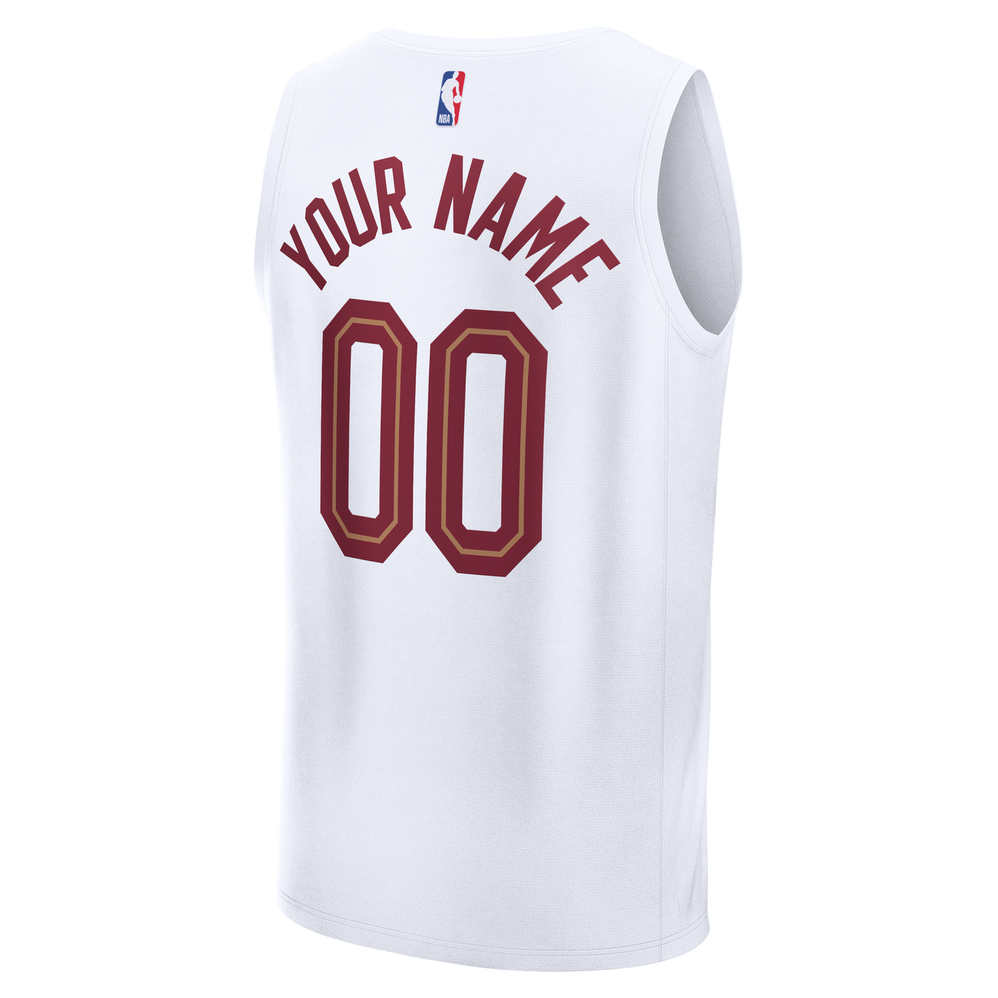 Youth Cleveland Cavaliers Fanatics White Fastbreak Custom Jersey - Association Edition