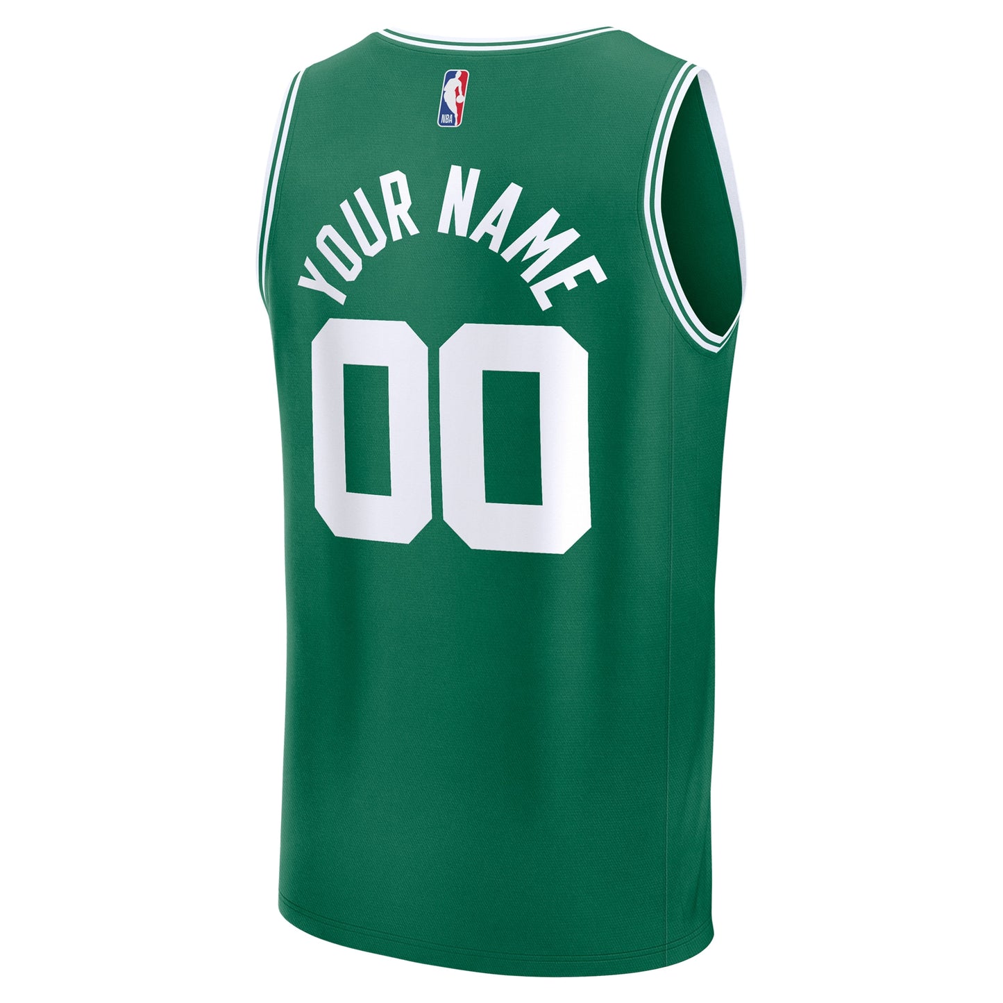 Men's Boston Celtics Fanatics Kelly Green Fast Break Custom Jersey - Icon Edition