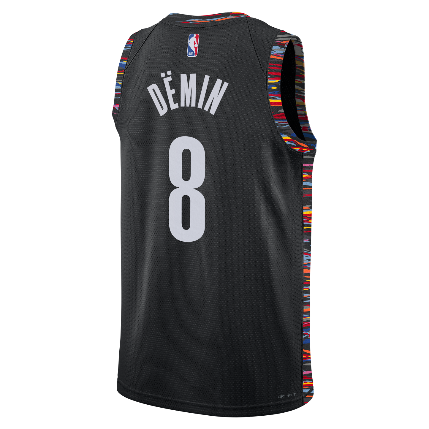 Unisex Brooklyn Nets Egor Dëmin Nike Black 2025/26 Swingman Jersey - City Edition