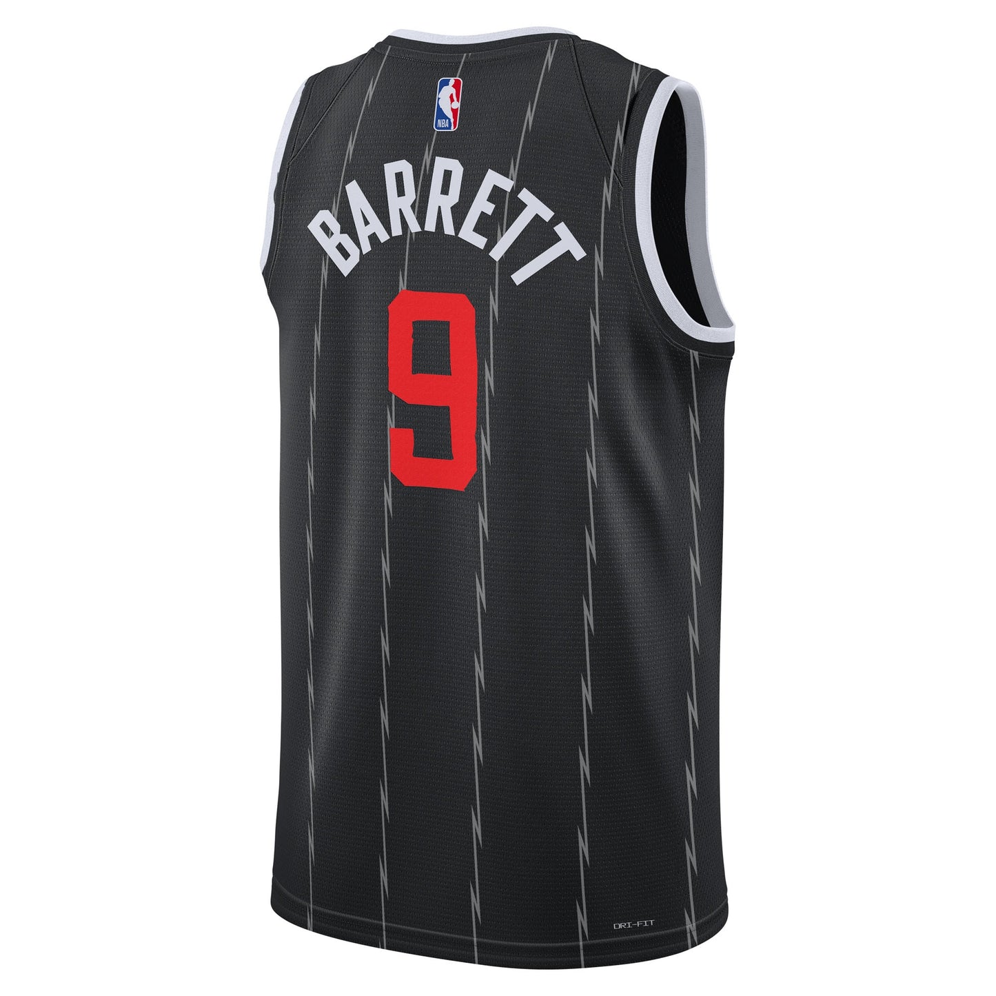 Unisex Toronto Raptors RJ Barrett Nike Black 2025/26 Swingman Jersey - City Edition