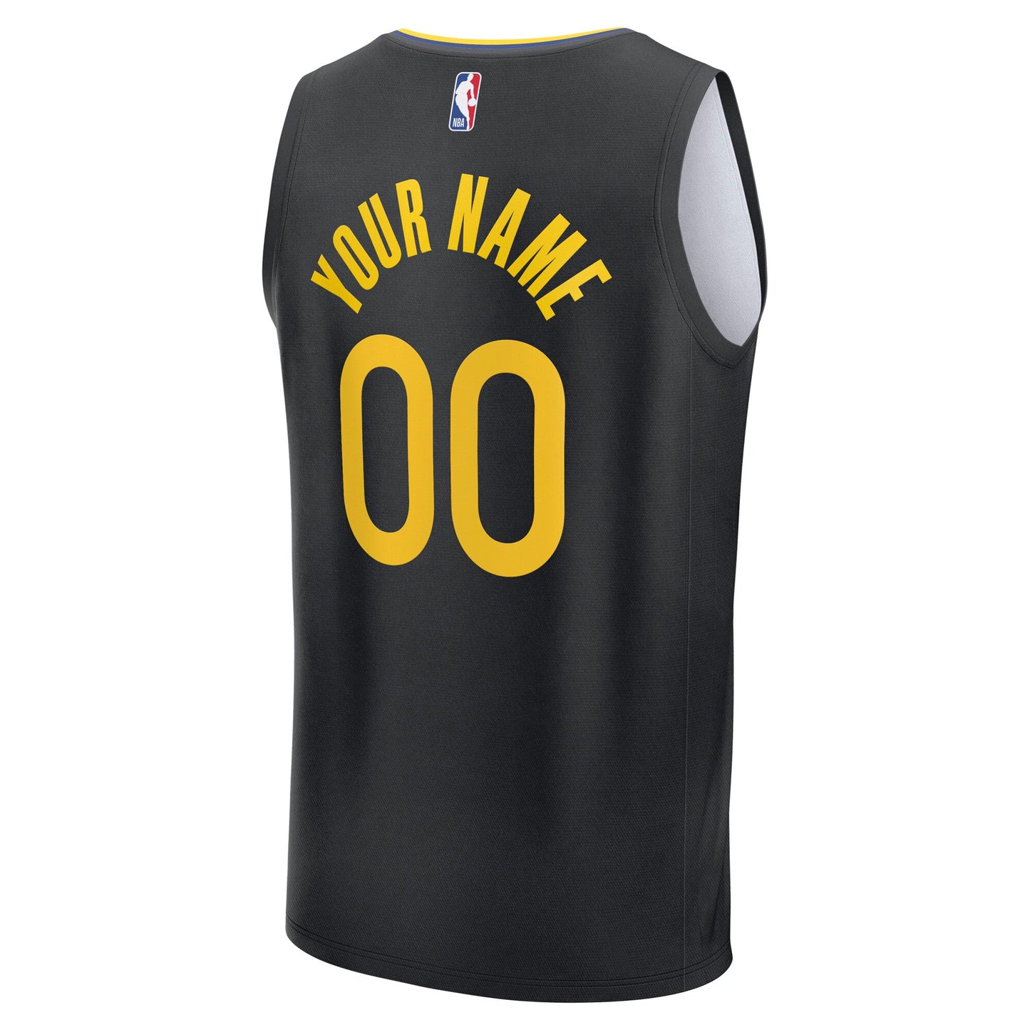 Youth Golden State Warriors Fanatics Black Fast Break Custom Replica Jersey - Statement Edition