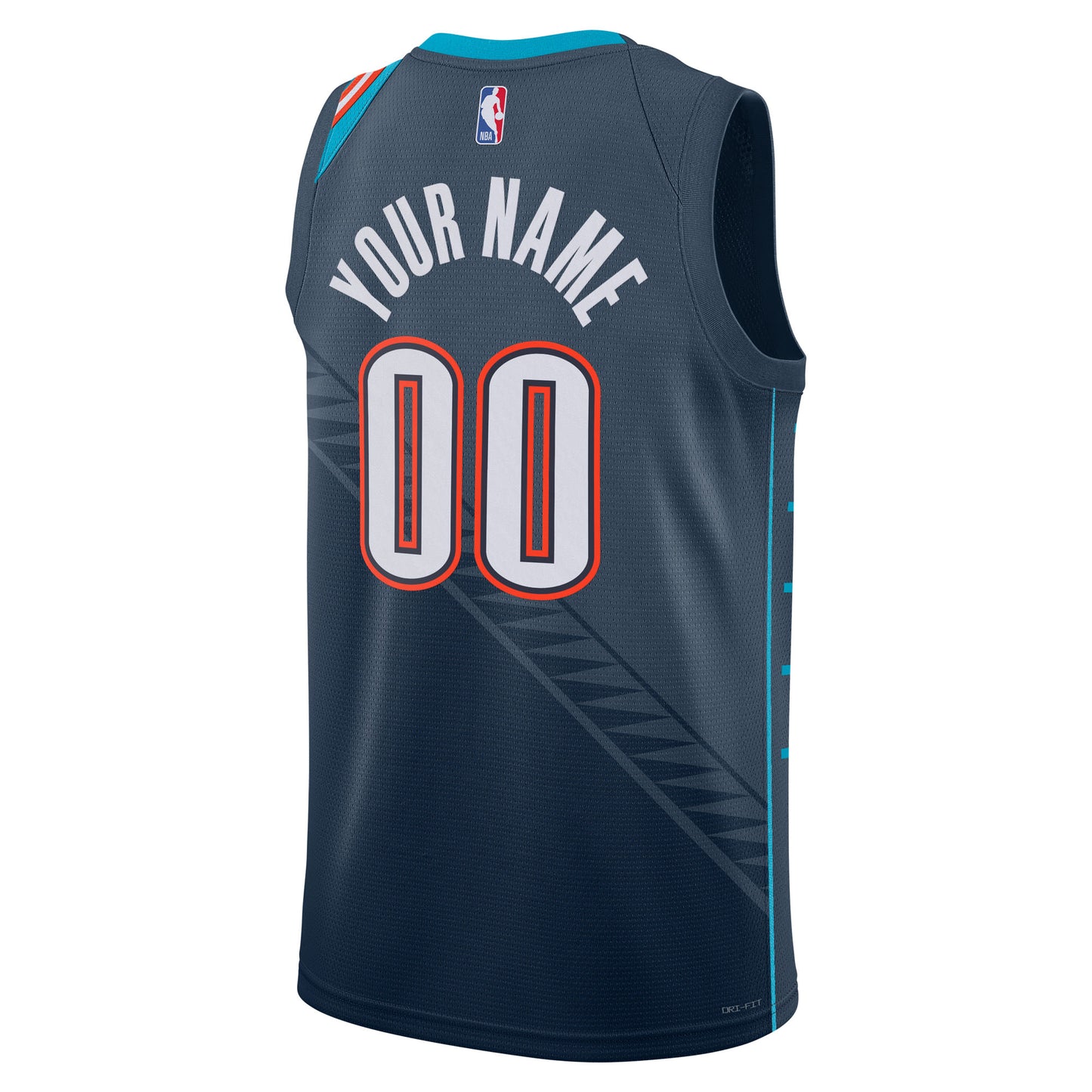 Unisex Oklahoma City Thunder Nike Blue 2025/26 City Edition Swingman Custom Jersey