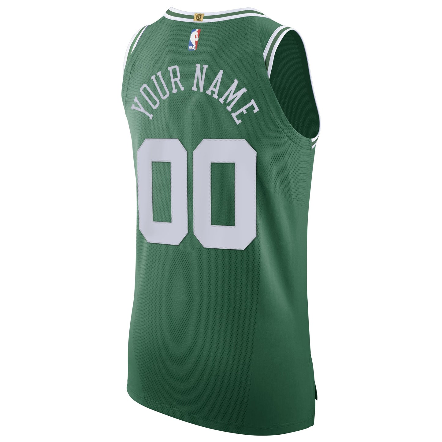 Men's Boston Celtics Nike Green 2020/21 Authentic Custom Jersey - Icon Edition