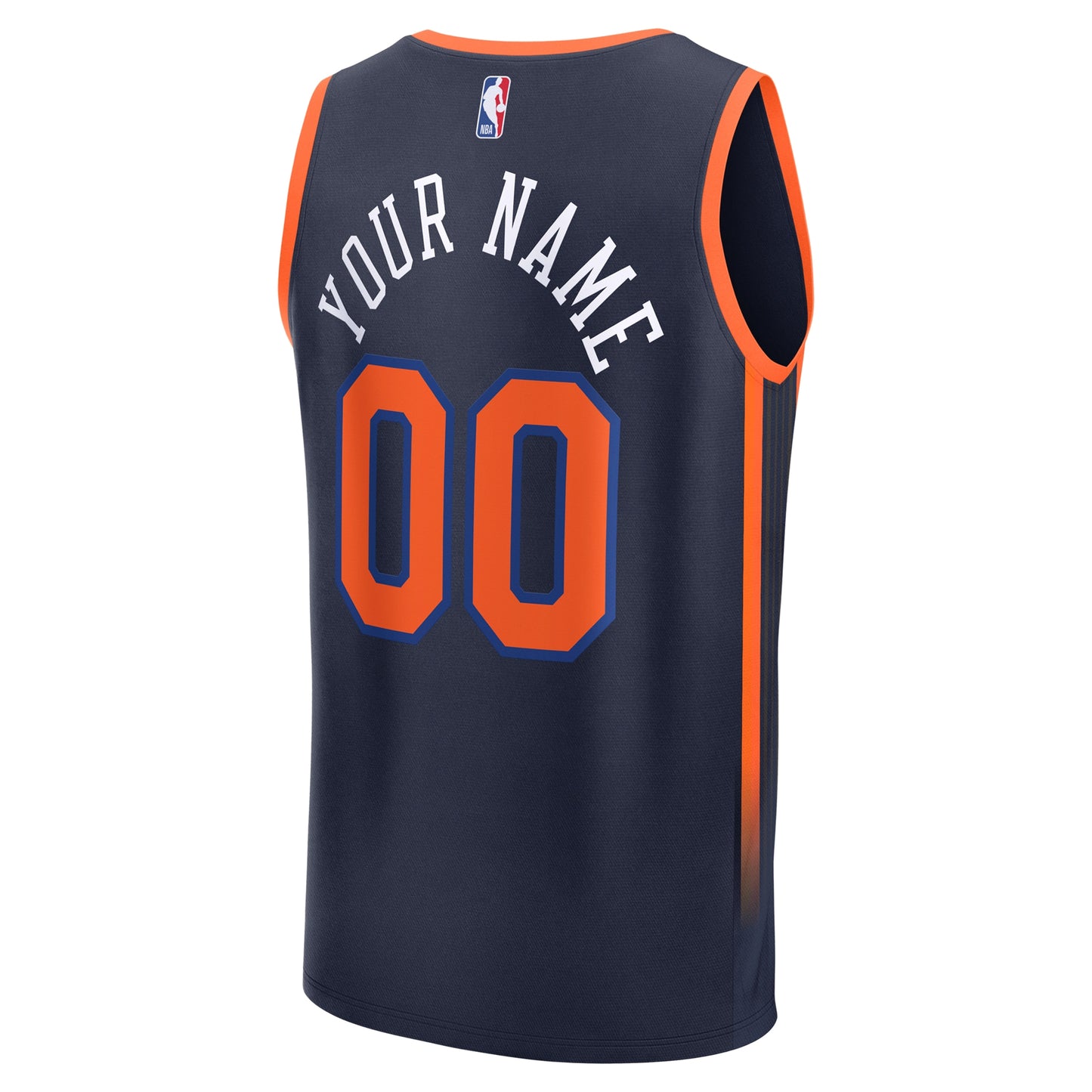 Men's New York Knicks Fanatics Navy Fast Break Custom Jersey - Statement Edition
