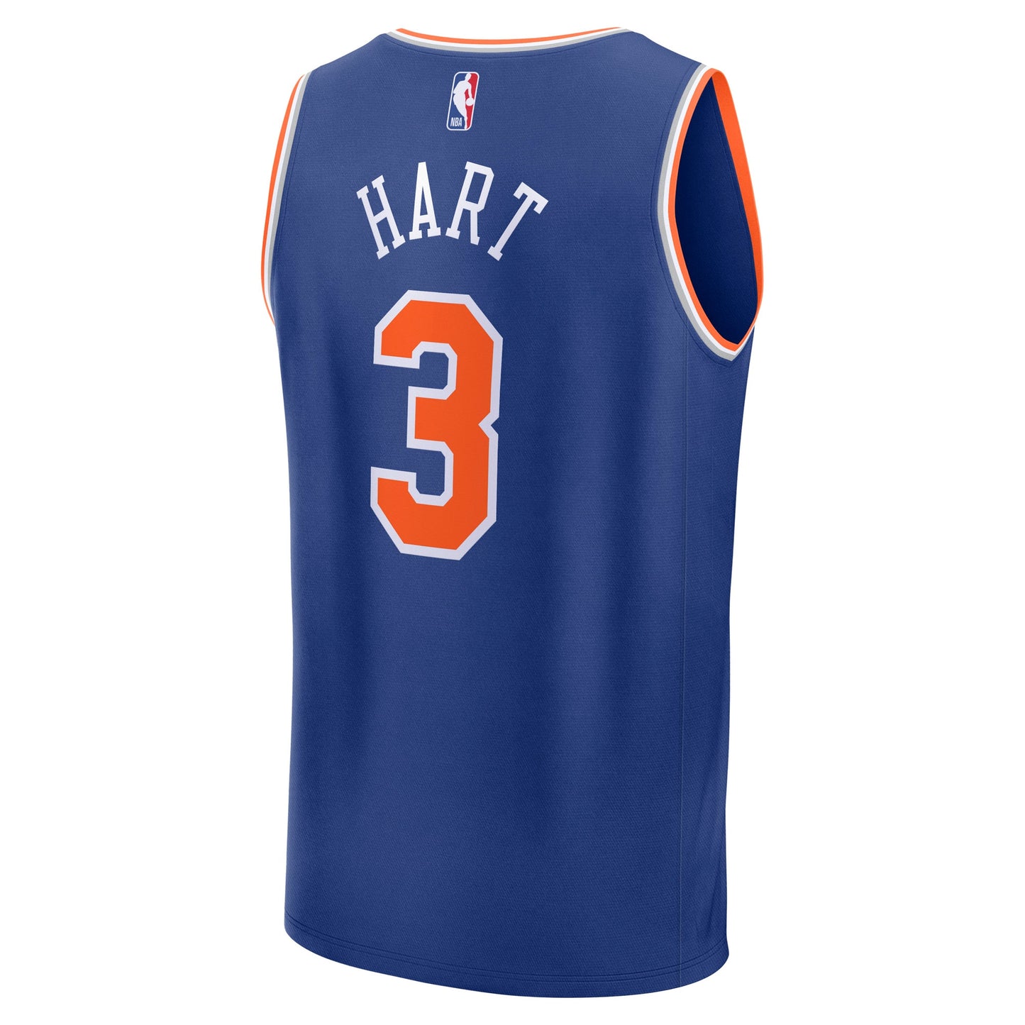 Men's New York Knicks Josh Hart Fanatics Blue Fast Break Replica Player Jersey - Icon Edition
