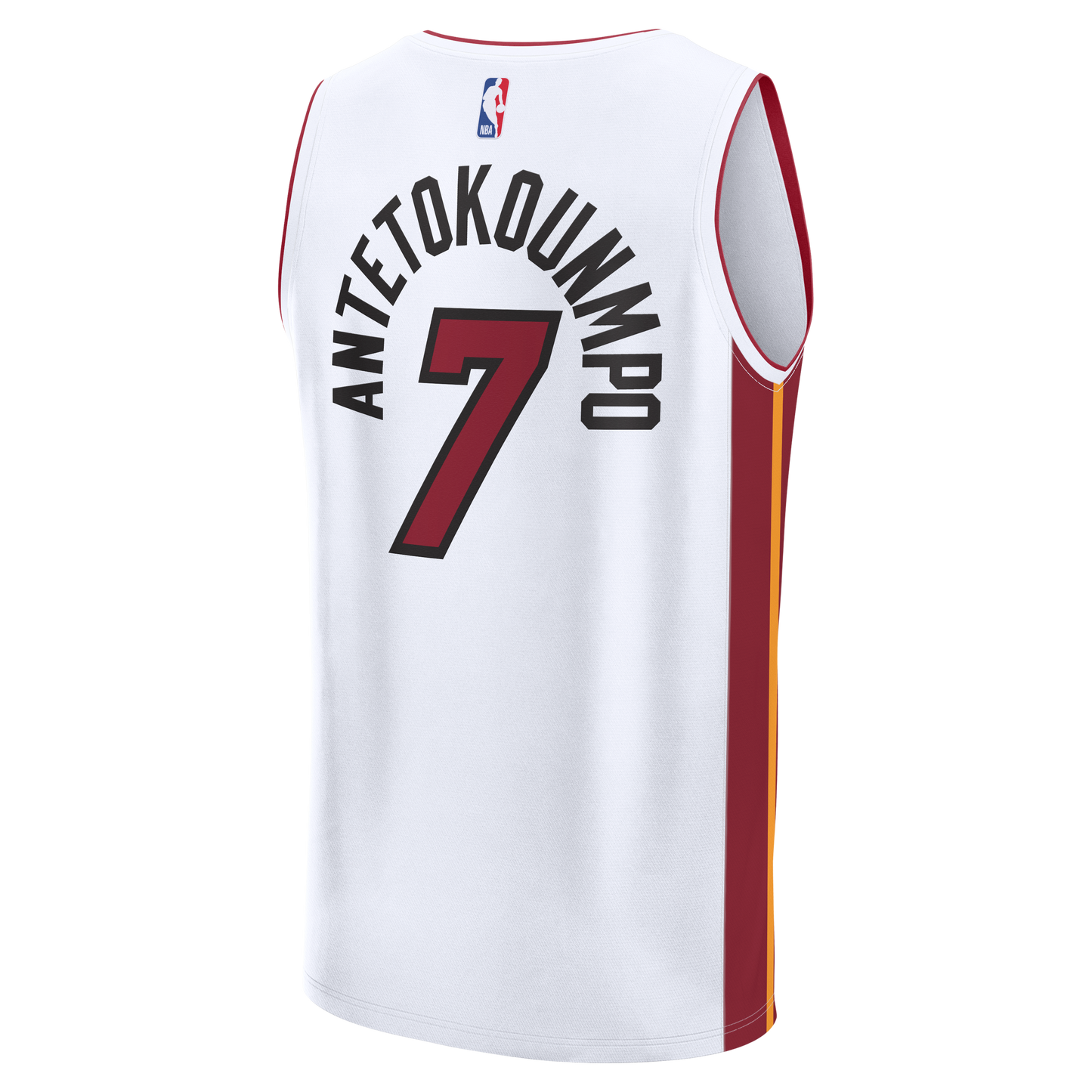Youth Miami Heat Giannis Antetokounmpo Fanatics White Fast Break Replica Jersey - Association Edition