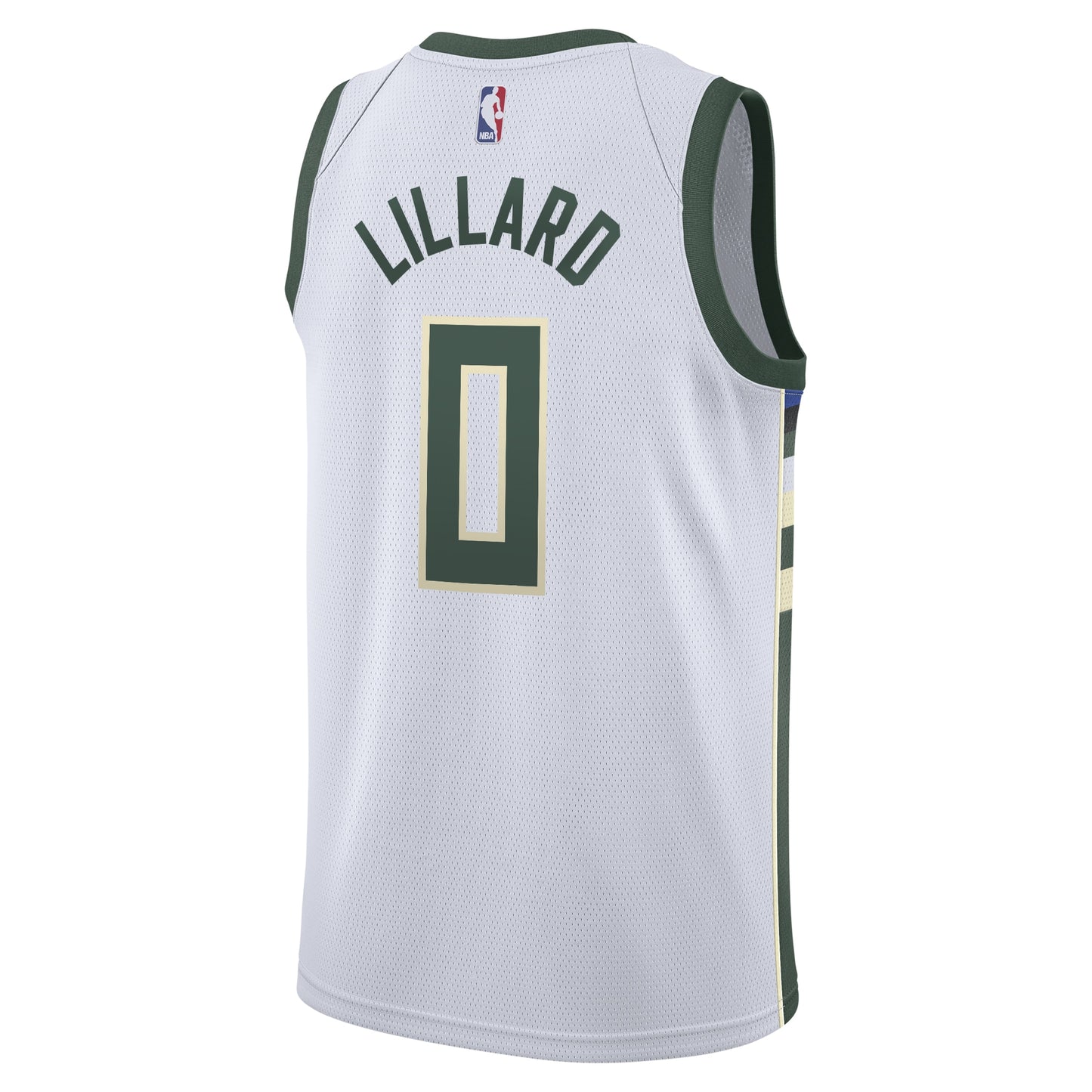 Unisex Milwaukee Bucks Damian Lillard Nike White Swingman Player Jersey - Association Edition