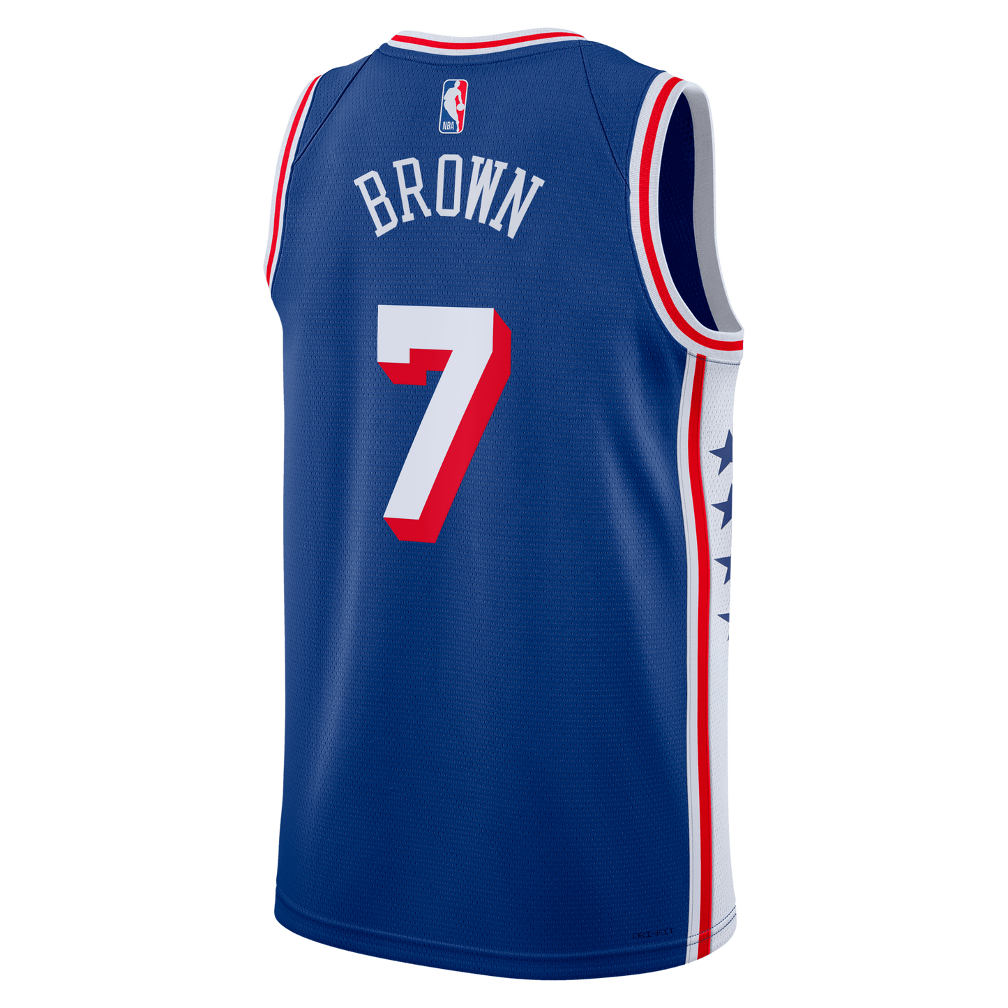 Unisex Philadelphia 76ers Jaylen Brown Nike Royal Swingman Jersey - Icon Edition