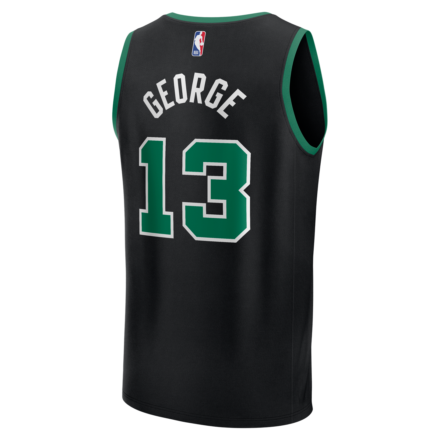 Men's Boston Celtics Paul George Fanatics Black Fast Break Replica Jersey - Statement Edition