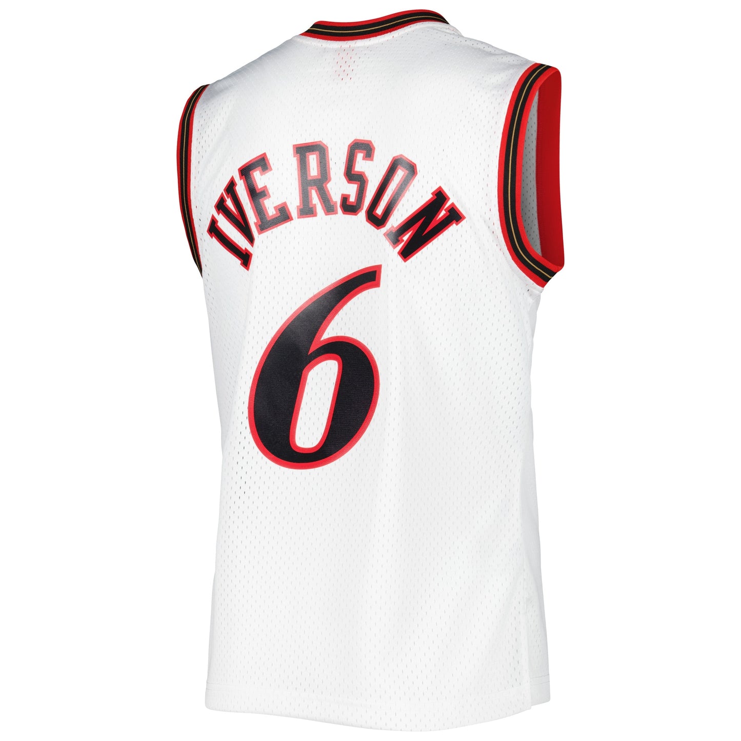 Men's Philadelphia 76ers Allen Iverson Mitchell & Ness White 2002/03 Hardwood Classics Swingman Jersey