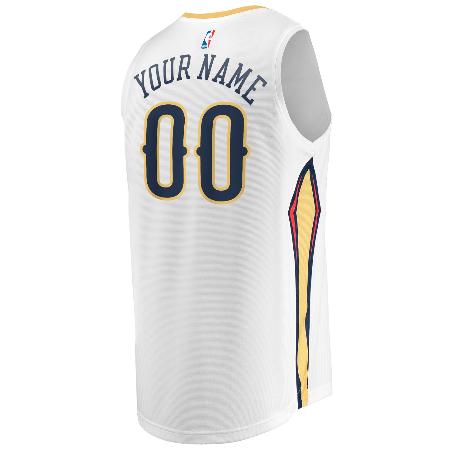 Youth New Orleans Pelicans Fanatics White Fast Break Replica Custom Jersey - Association Edition