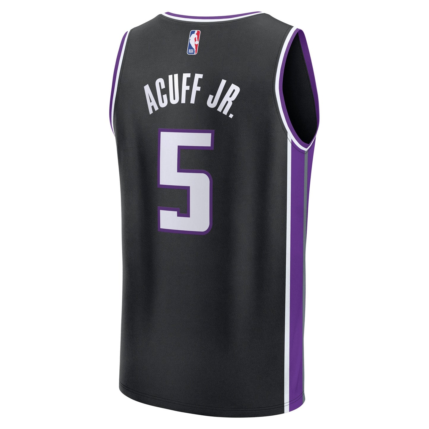 Youth Sacramento Kings Darius Acuff Jr. Fanatics Black Fast Break Replica Jersey - Icon Edition