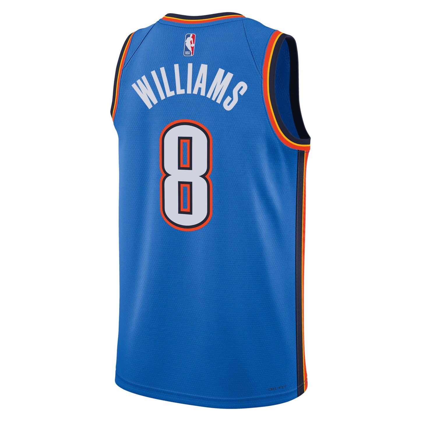 Unisex Oklahoma City Thunder Jalen Williams Nike Blue Swingman Jersey - Icon Edition