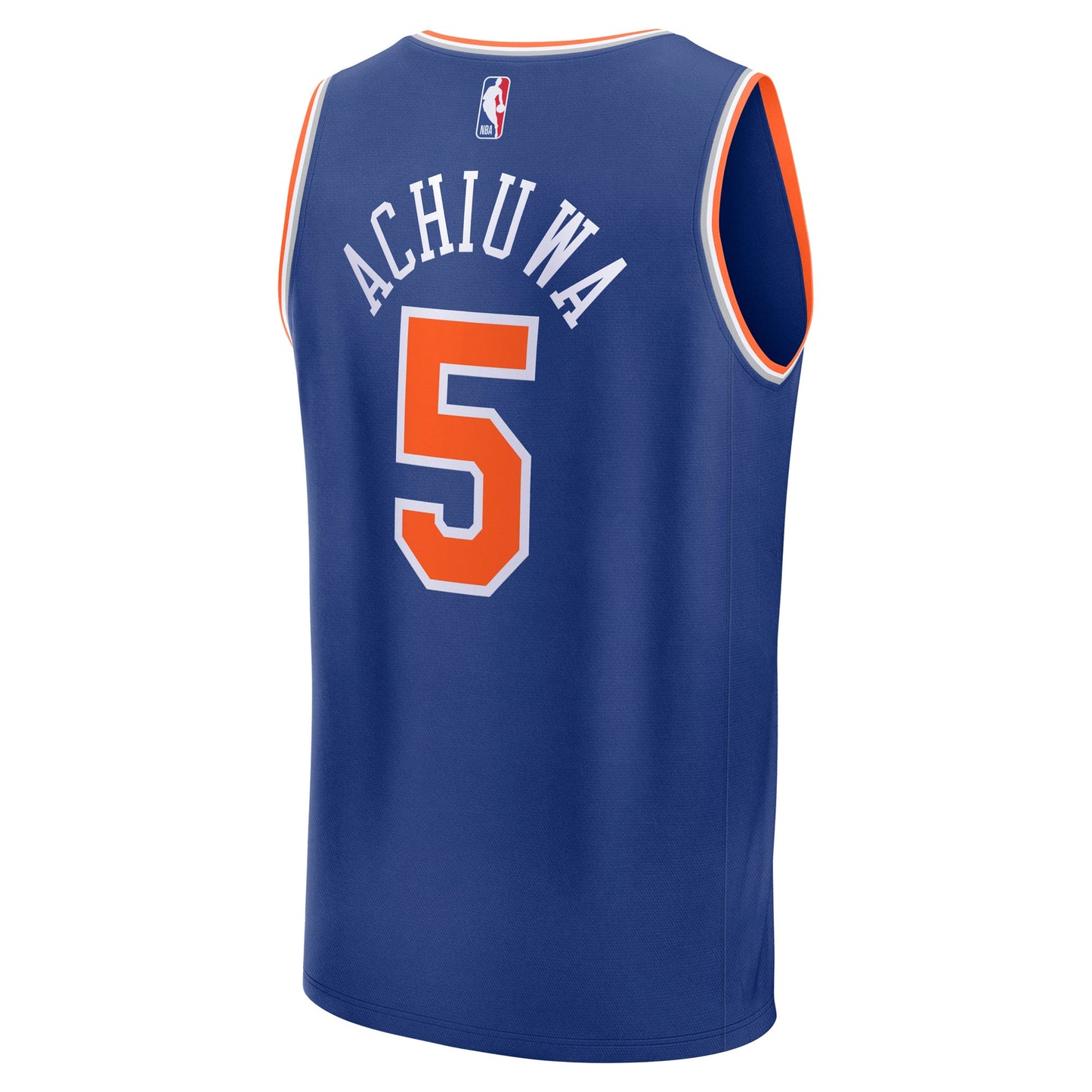 Men's New York Knicks Precious Achiuwa Fanatics Blue Fast Break Replica Player Jersey - Icon Edition