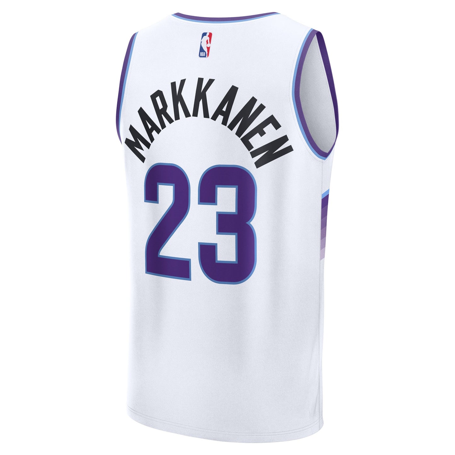 Men's Utah Jazz Lauri Markkanen Fanatics White Fast Break Replica Player Jersey - Association Edition