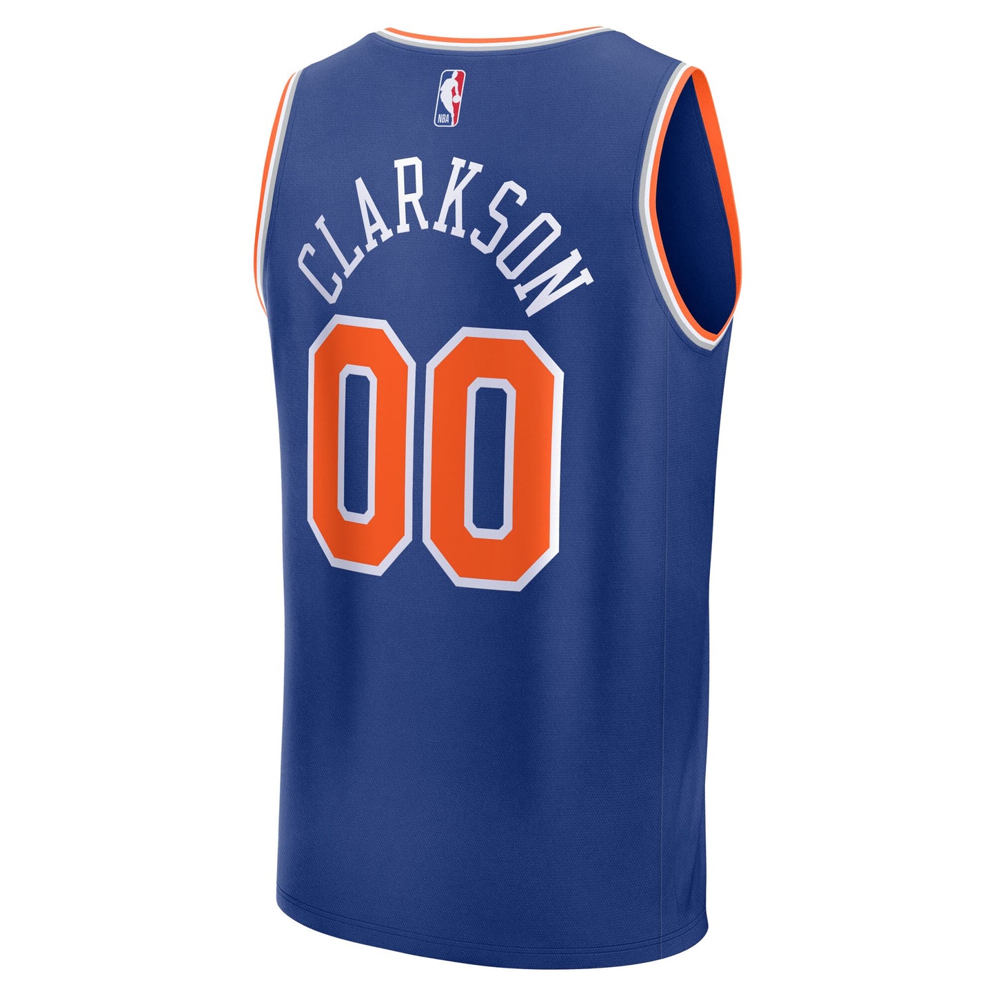 Men's New York Knicks Jordan Clarkson Fanatics Blue Fast Break Replica Player Jersey - Icon Edition