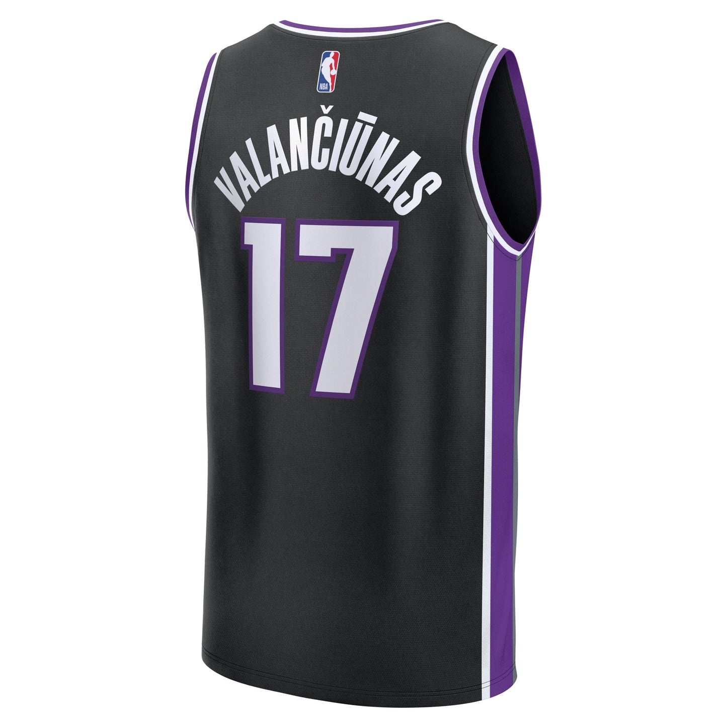 Men's Sacramento Kings Jonas Valančiūnas Fanatics Black Fast Break Replica Jersey - Icon Edition