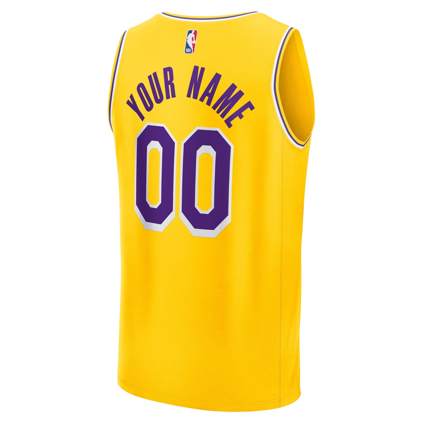 Men's Los Angeles Lakers Fanatics Gold Fast Break Custom Jersey - Icon Edition