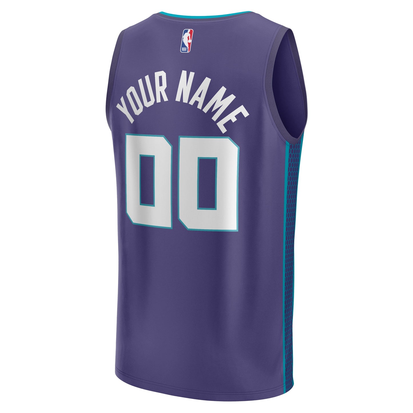 Men's Charlotte Hornets Fanatics Purple Fast Break Custom Jersey - Statement Edition
