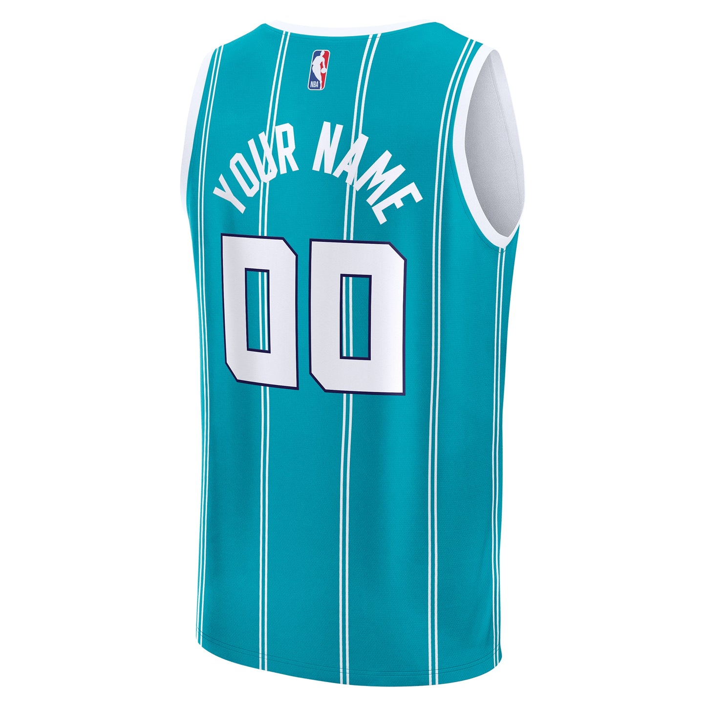 Men's Charlotte Hornets Fanatics Teal Fast Break Custom Jersey - Icon Edition