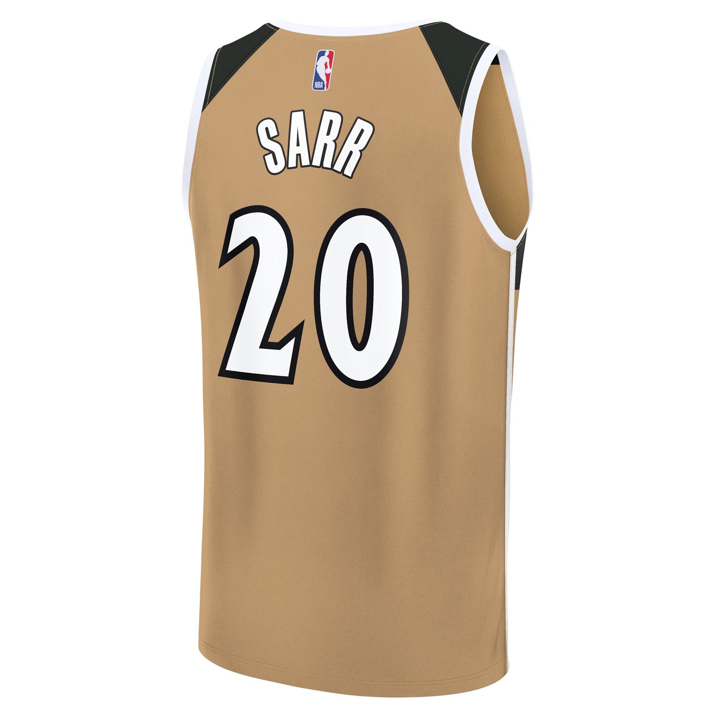 Men's Washington Wizards Alex Sarr Fanatics Gold 2025/26 City Edition Fast Break Jersey