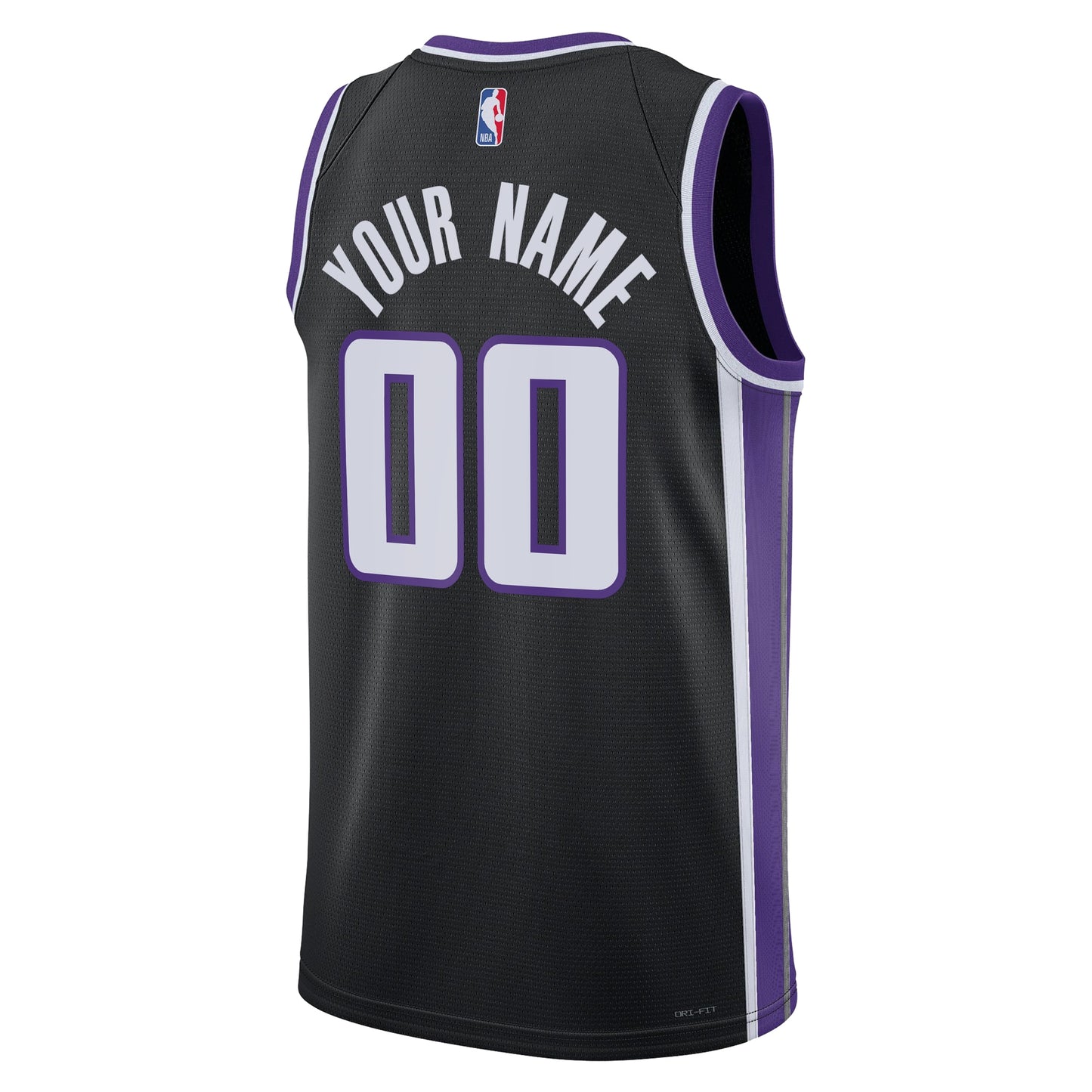 Unisex Sacramento Kings Nike Black Swingman Custom Jersey - Icon Edition
