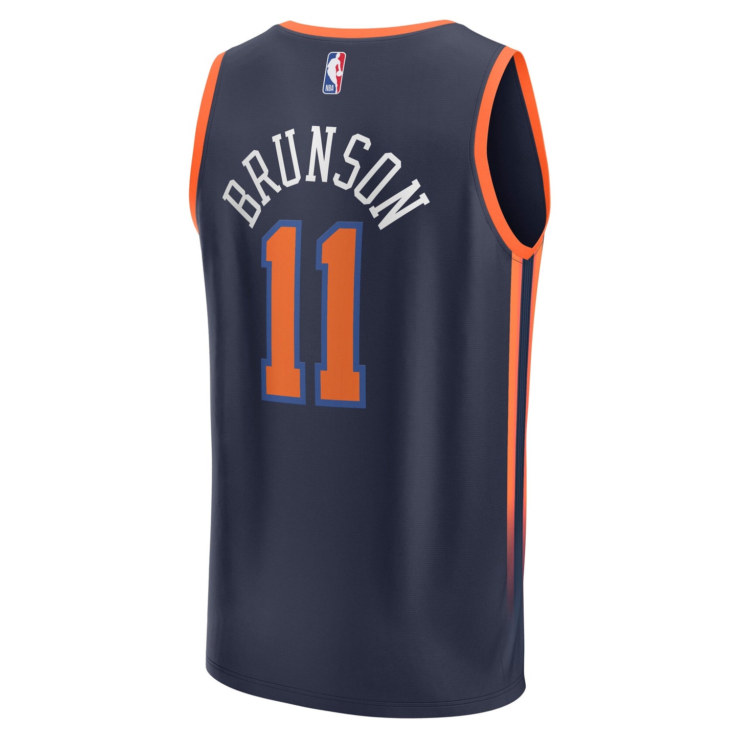 Youth New York Knicks Jalen Brunson Fanatics Navy Fast Break Replica Player Jersey - Statement Edition