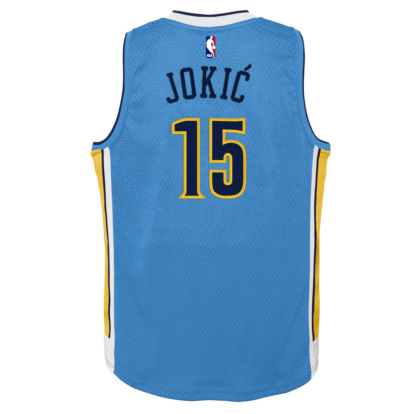 Youth Denver Nuggets Nikola Jokic Mitchell & Ness Light Blue 2016/17 Hardwood Classics Swingman Jersey