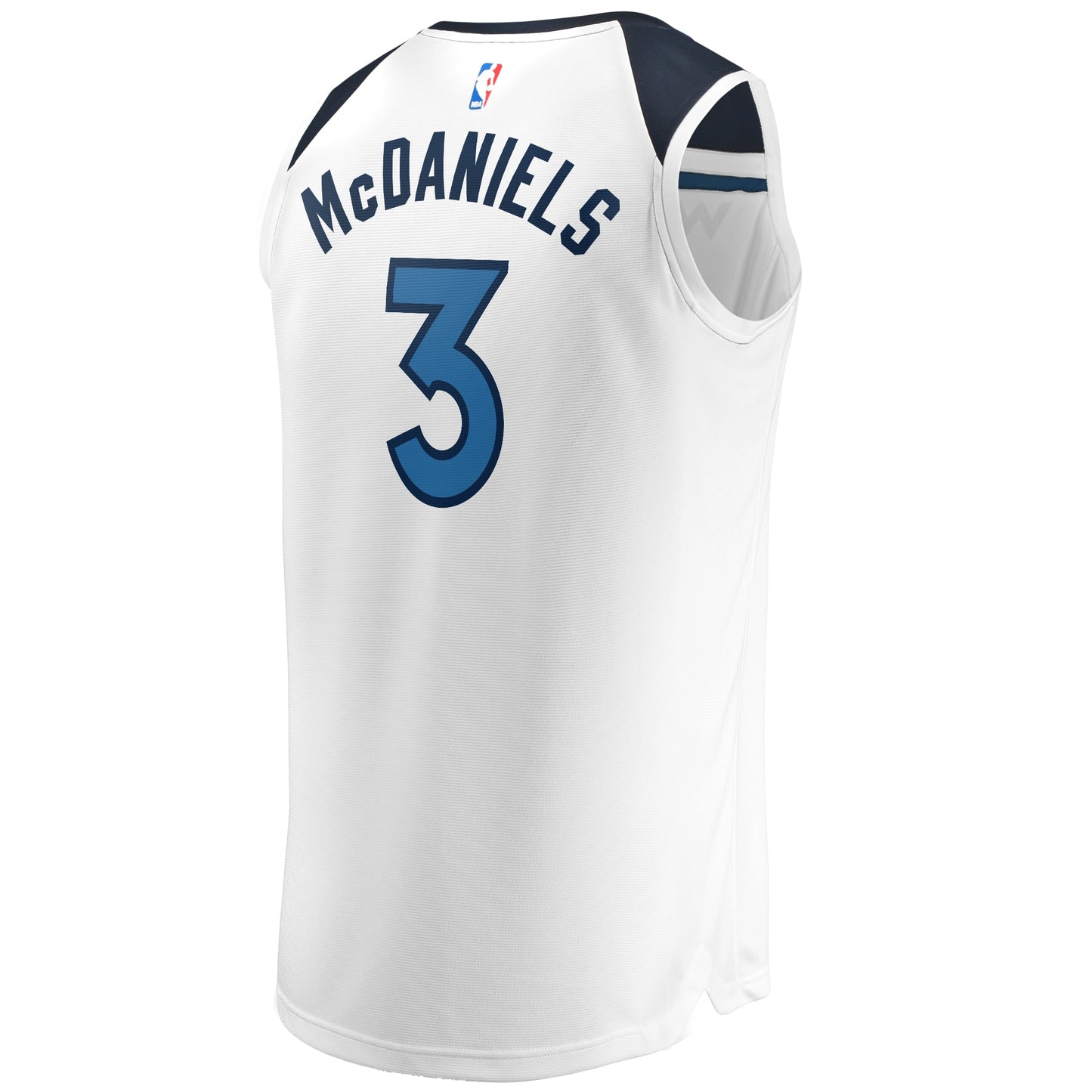 Men's Minnesota Timberwolves Jaden McDaniels Fanatics White Fast Break Replica Player Jersey - Association Edition