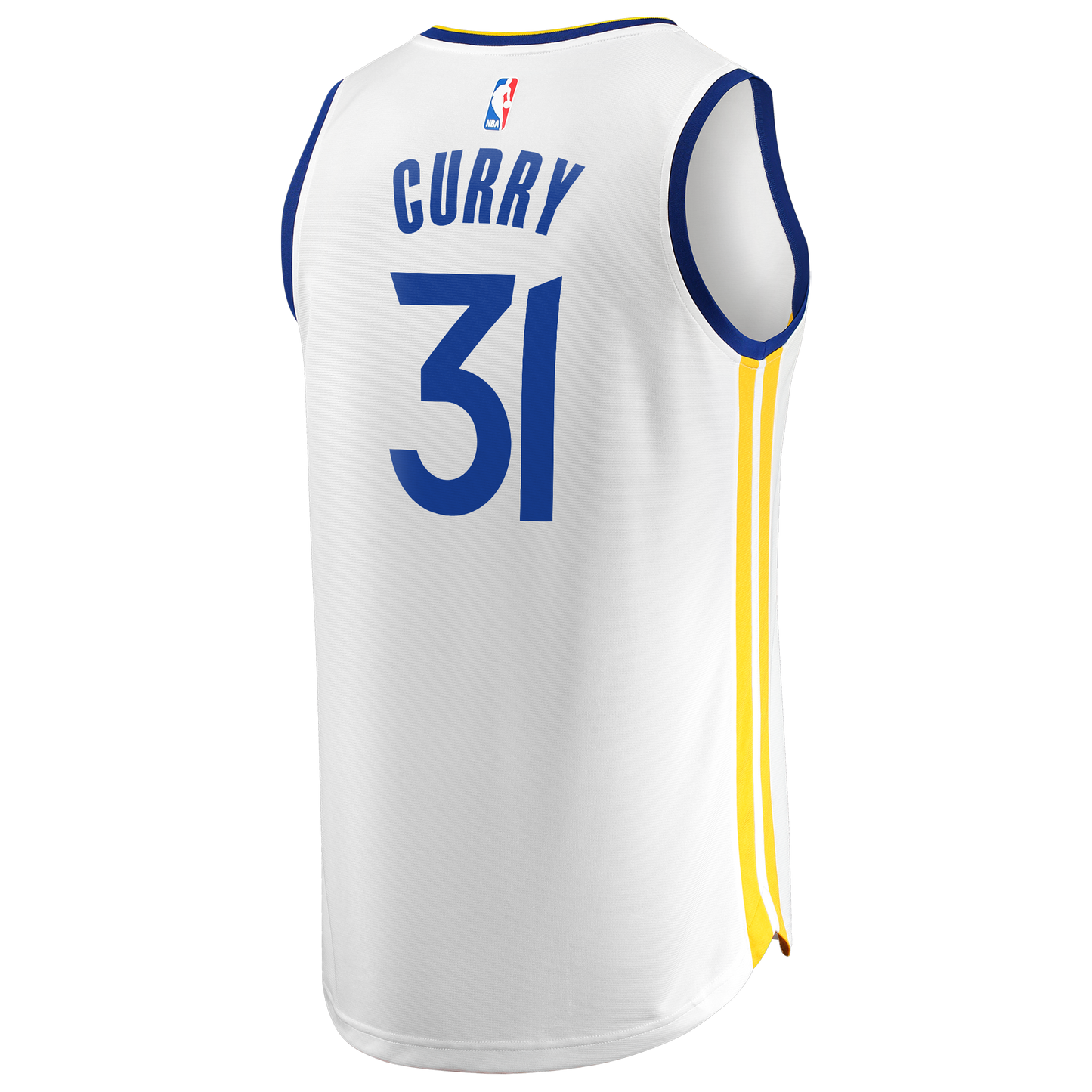 Men's Golden State Warriors Seth Curry Fanatics White Fast Break Replica Player Jersey - Association Edition