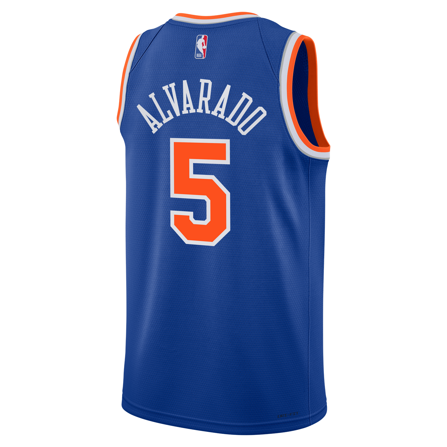 Youth New York Knicks Jose Alvarado Nike Blue Swingman Jersey - Icon Edition