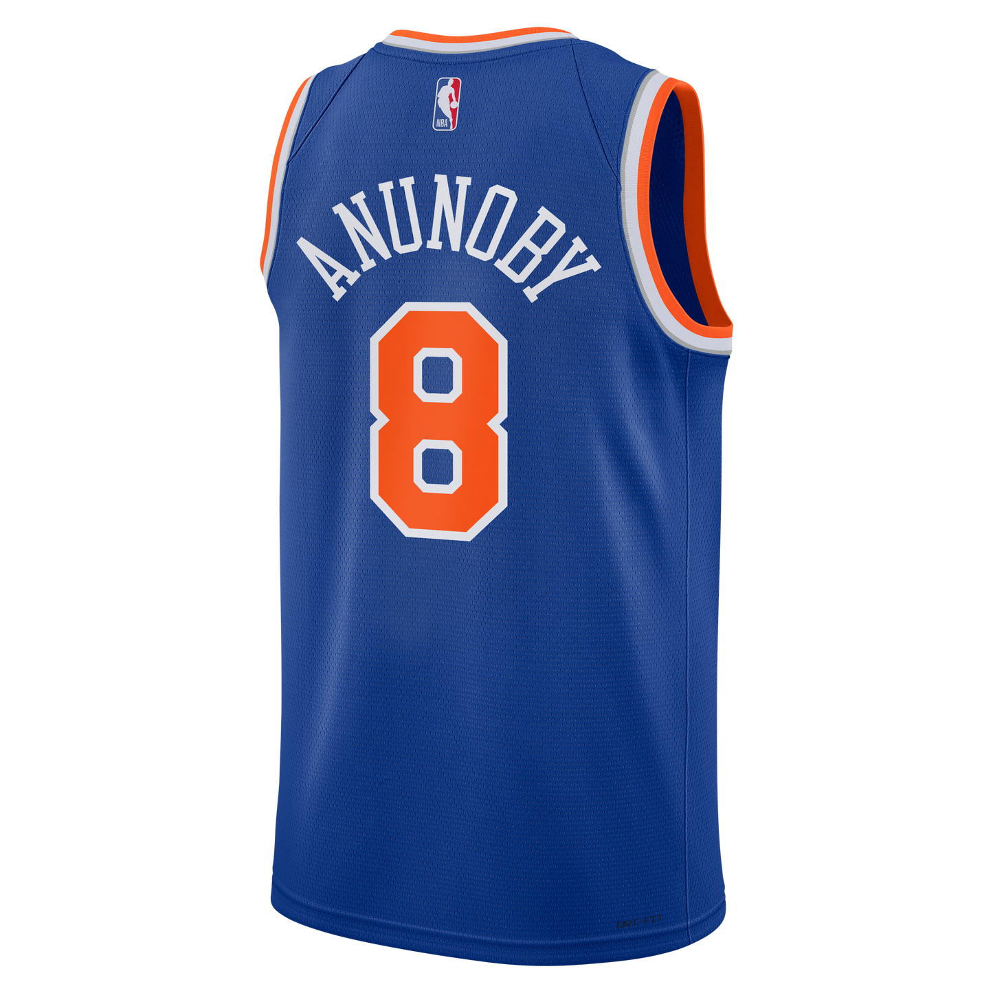 Youth New York Knicks OG Anunoby Nike Blue Swingman Jersey - Icon Edition