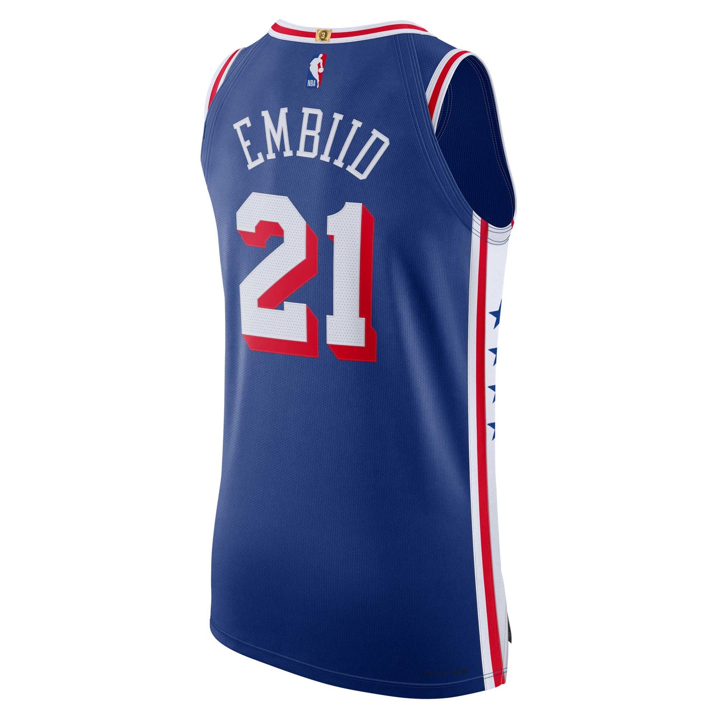 Men's Philadelphia 76ers Joel Embiid Nike Royal Authentic Jersey - Icon Edition