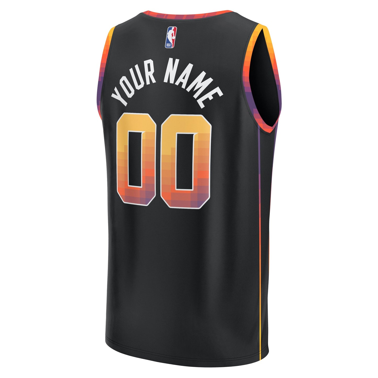 Youth Phoenix Suns Fanatics Black Fast Break Replica Custom Jersey - Statement Edition