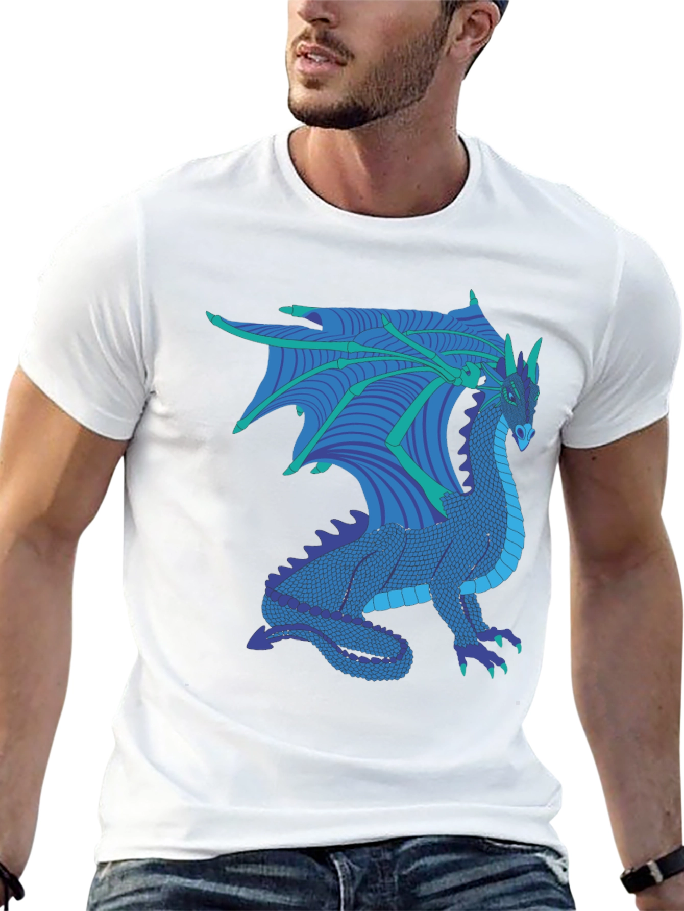 Dragon Graphic Tee - Fantasy Creature T-Shirt