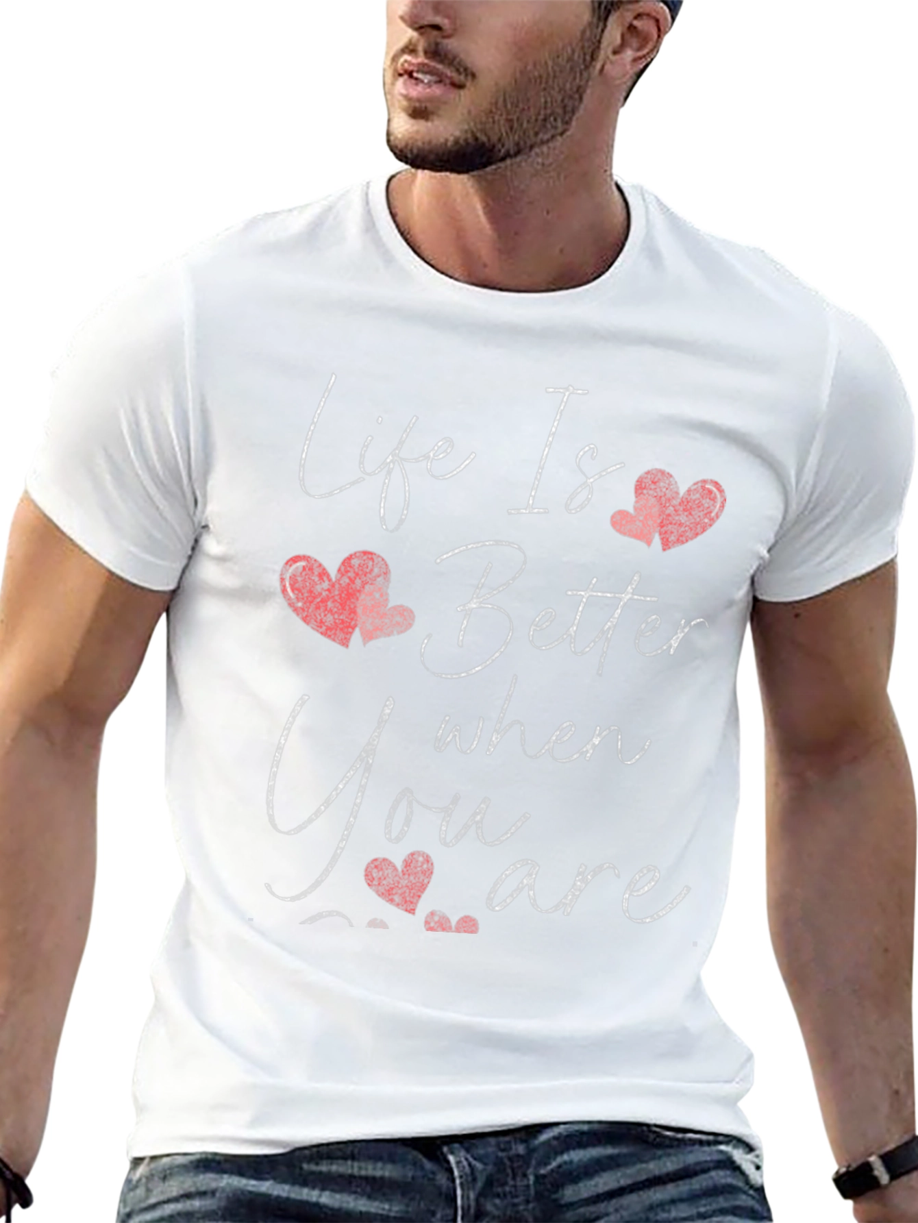Life Is Better Heart Graphic Tee