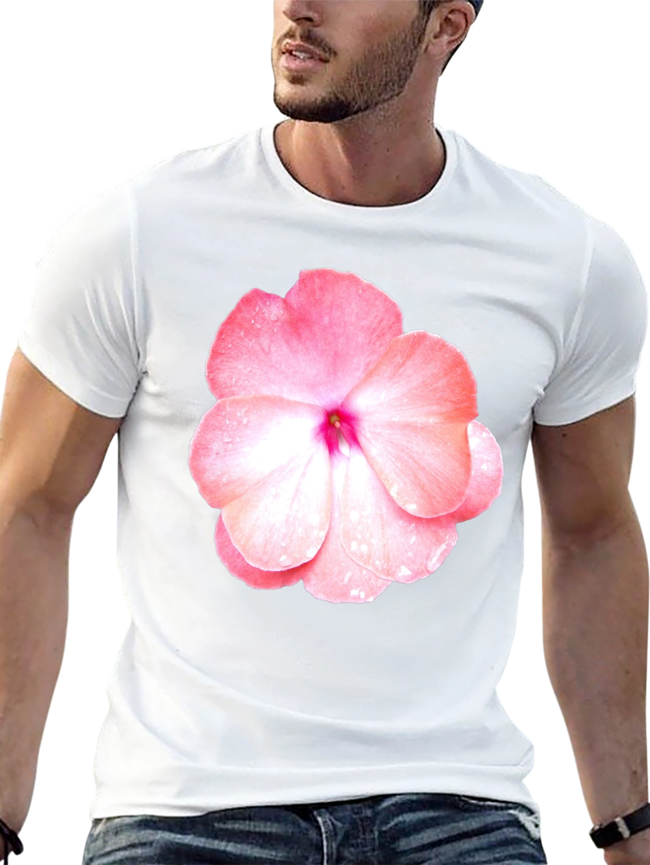 Floral Print Crew Neck T-Shirt