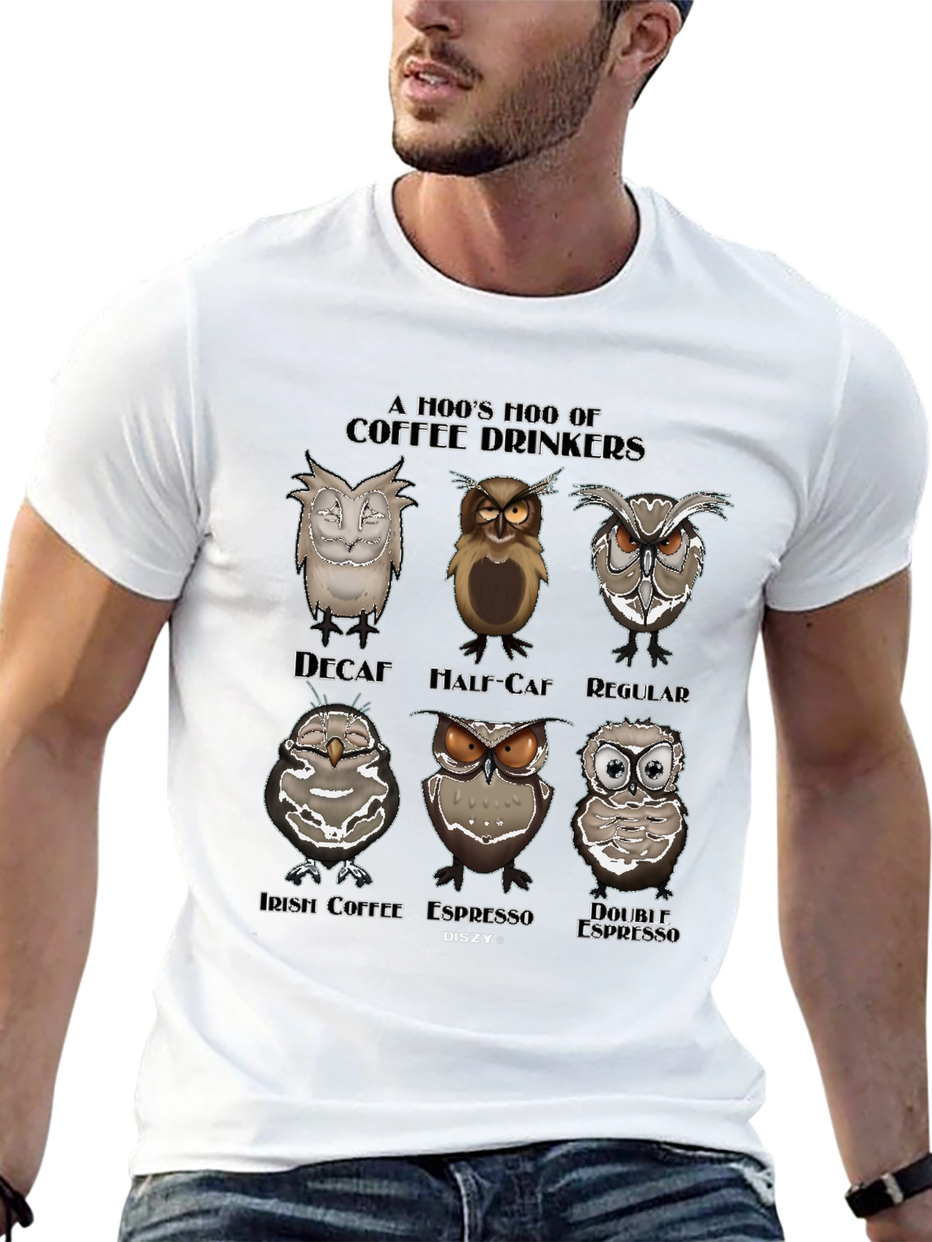 A Hoos Hoo of Coffee Drinkers Graphic T-Shirt
