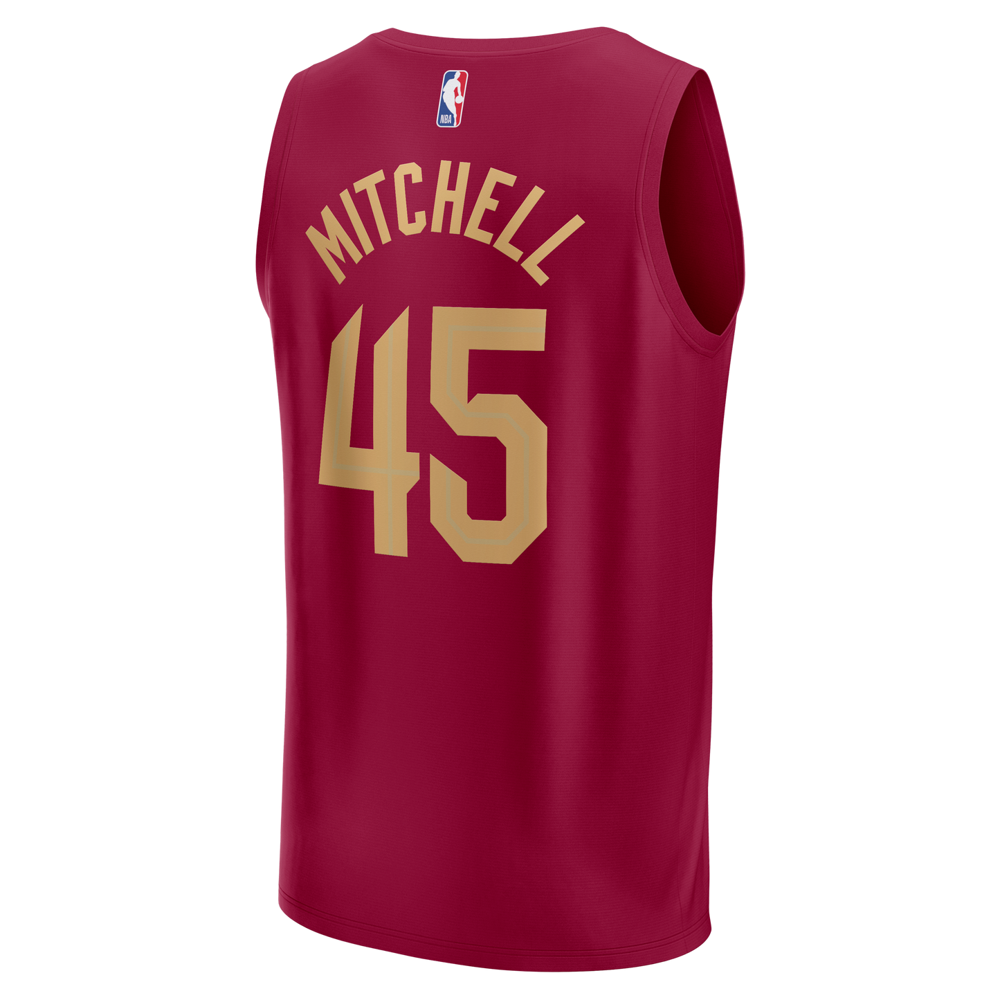 Men's Cleveland Cavaliers Donovan Mitchell Fanatics Wine Fast Break Replica Jersey - Icon Edition