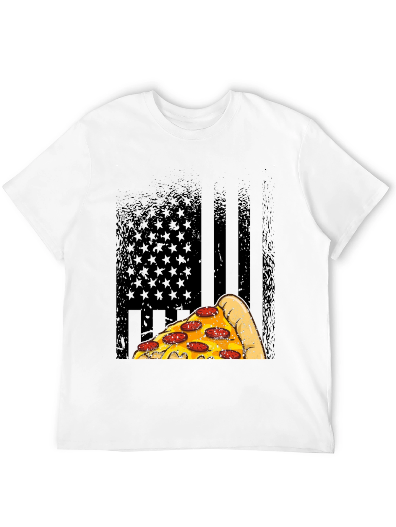 Pizza Flag Graphic T-Shirt