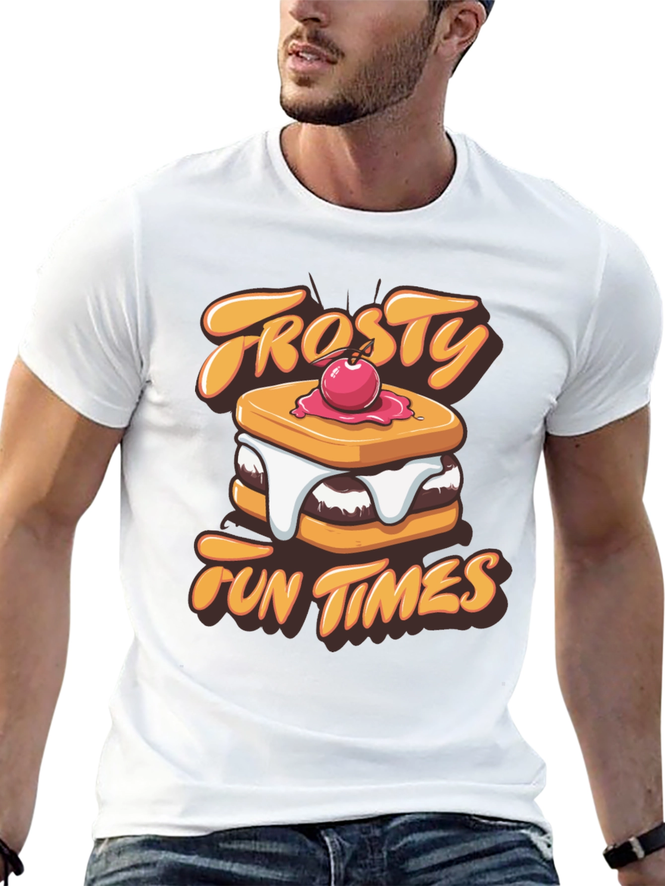 Frosty Fun Times Black Graphic T-Shirt