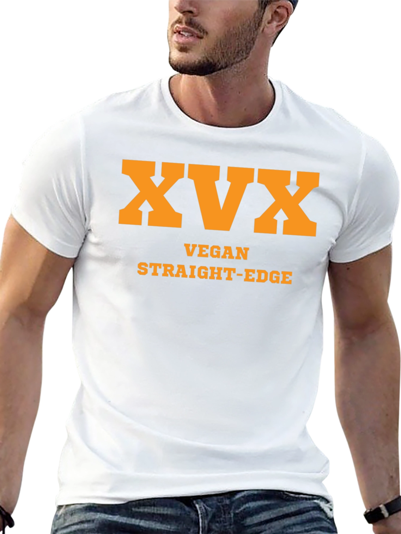 Vegan Straight Edge Tee - XVX Black T-Shirt