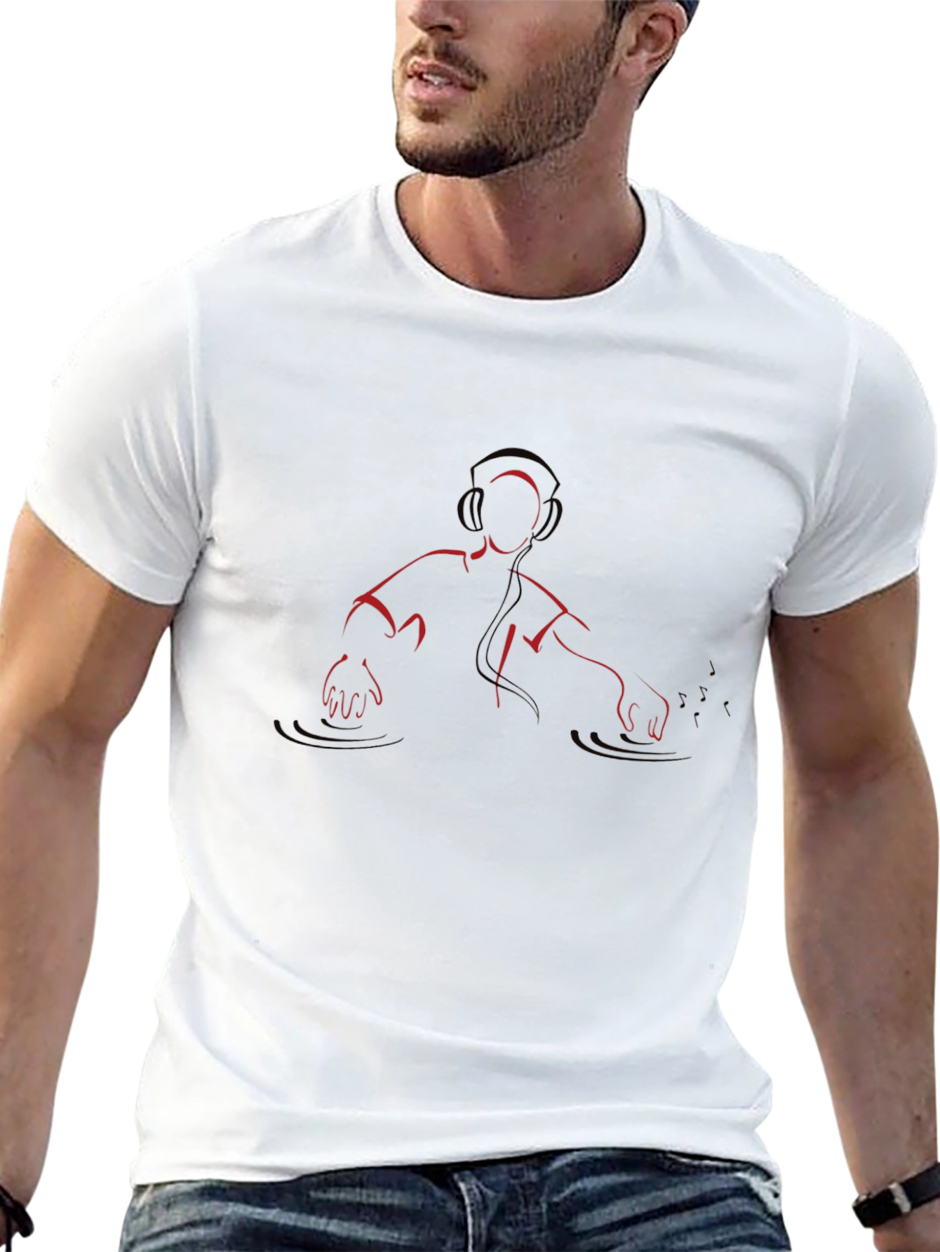 DJ Graphic Tee - Minimalist Style