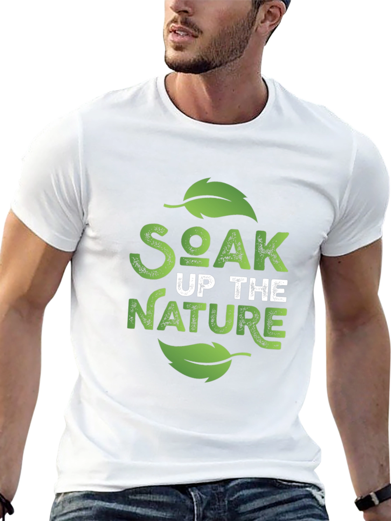 Soak Up The Nature Black Graphic Tee