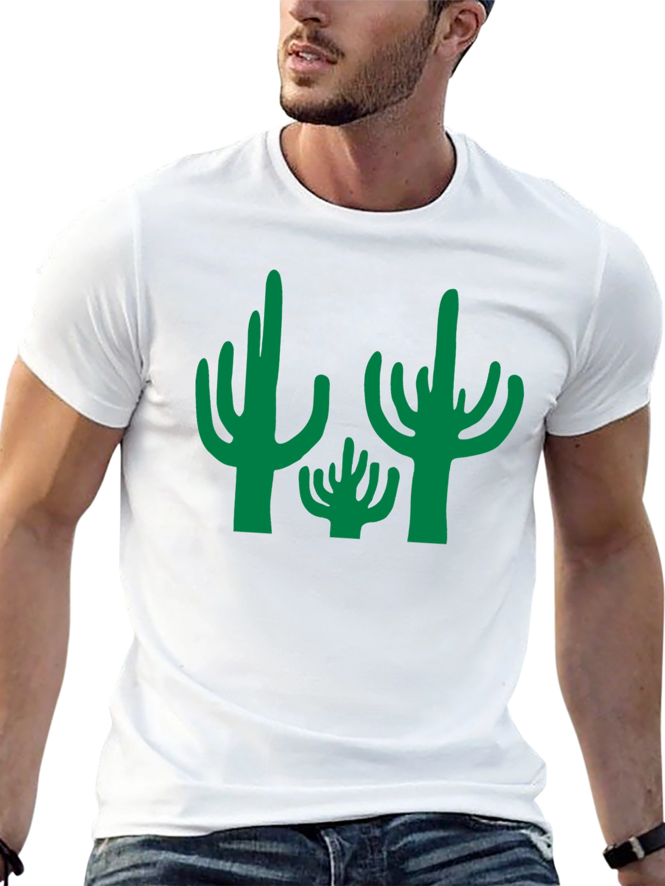 Cactus Graphic Tee - Desert Style Black T-Shirt