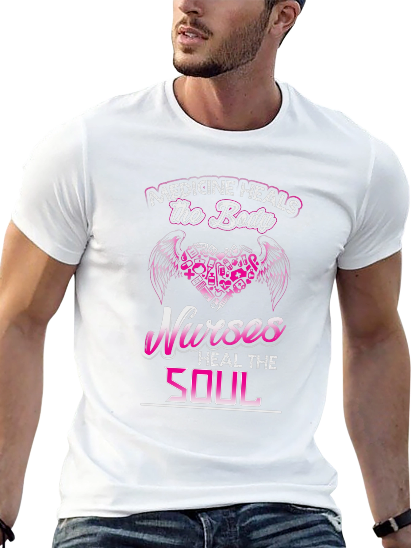 Nurses Heal the Soul Graphic T-Shirt