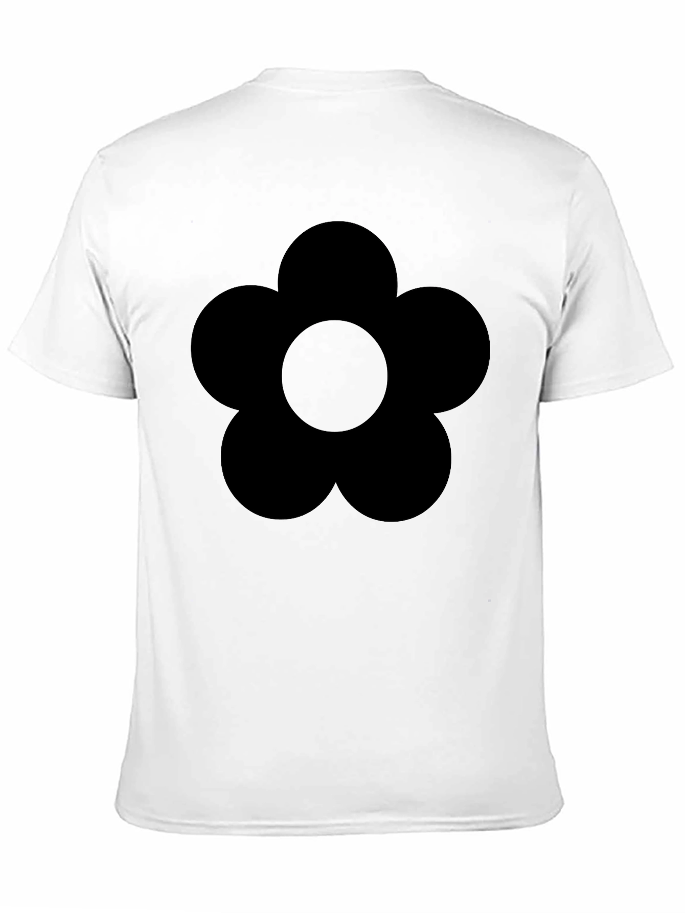 Black Flower Graphic T-Shirt - Unisex